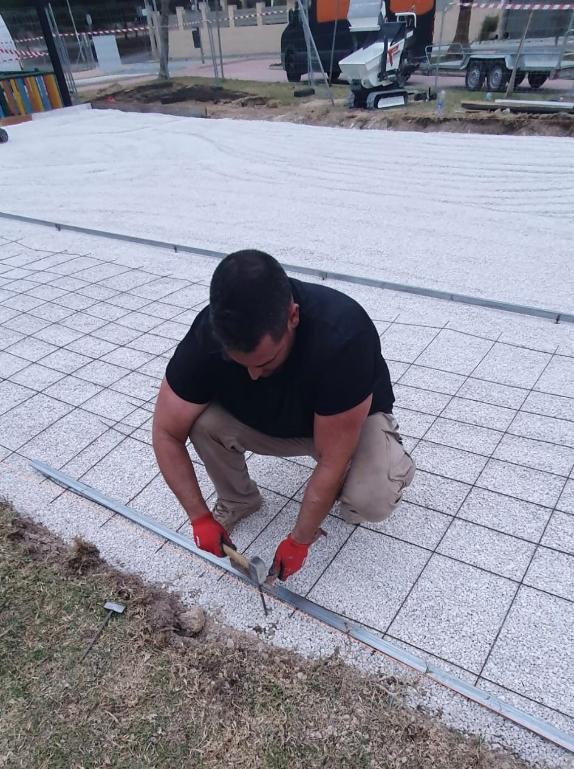 Obra civil para la instalación de un parque