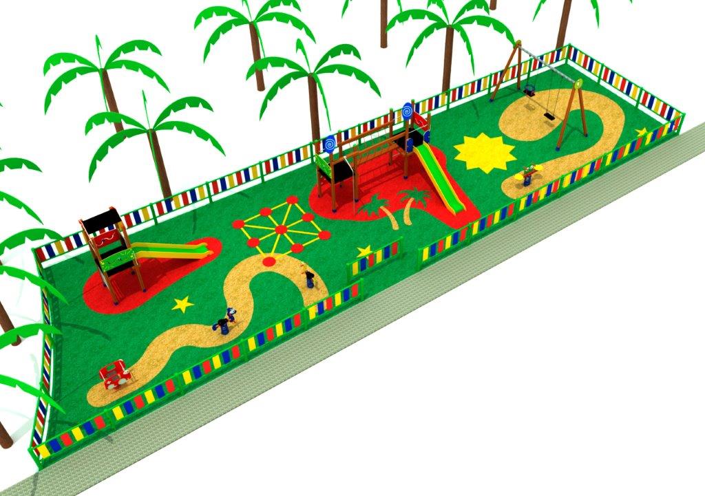 Diseño de parque infantil de Belkids Play
