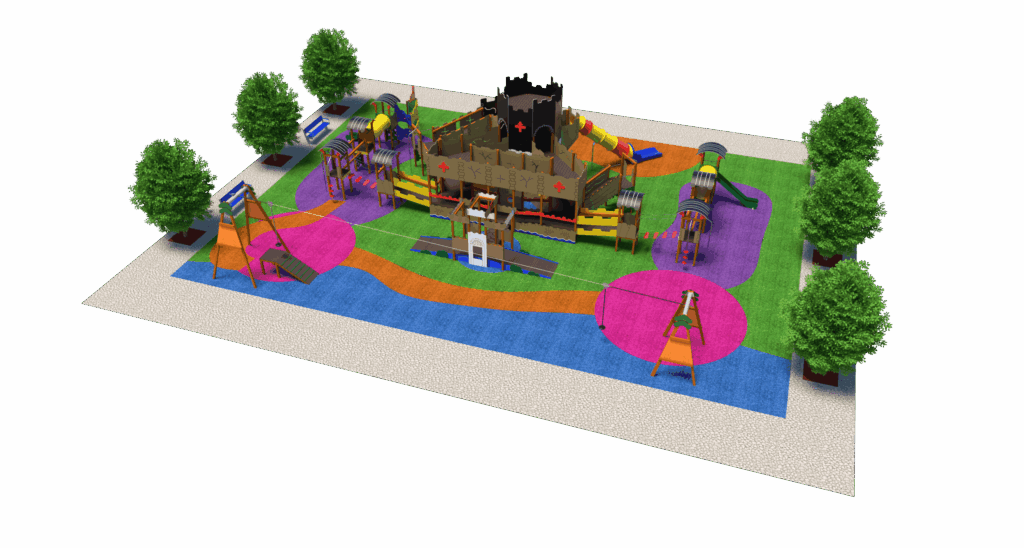 Diseño de parque infantil de Belkids Play