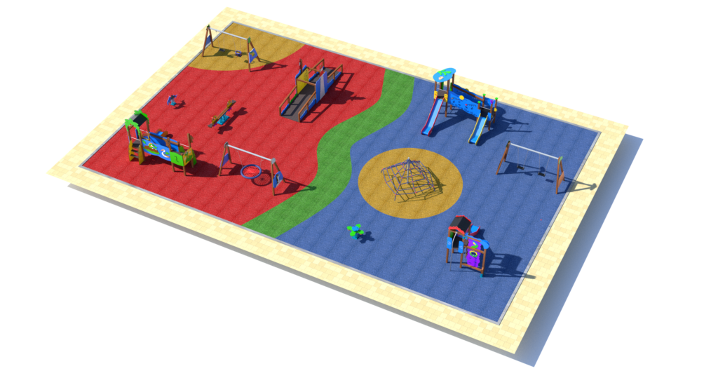 Diseño de parque infantil de Belkids Play